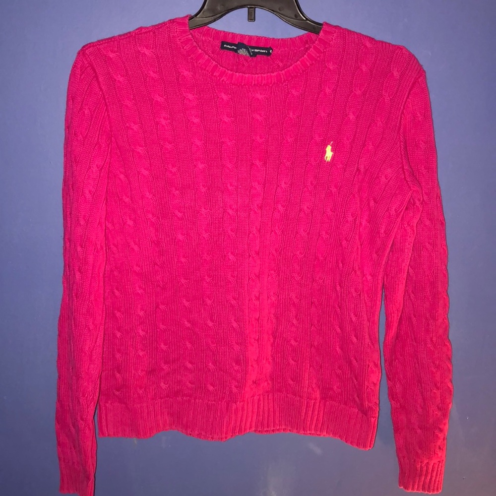 Ralph Lauren cable knit sweater. Size XL